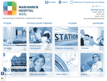Tablet Screenshot of mariannen-hospital.de